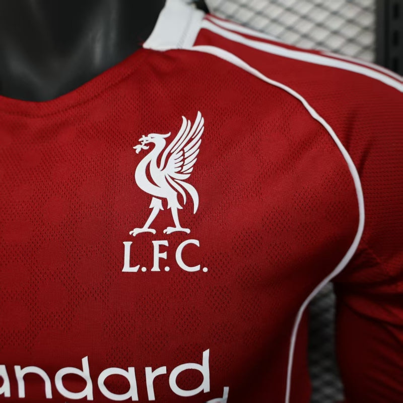 25-26 Camiseta Liverpool Casa Player Version Manga Larga