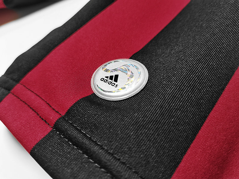 2009-2010 AC Milan Casa Camiseta Manga Larga Retro