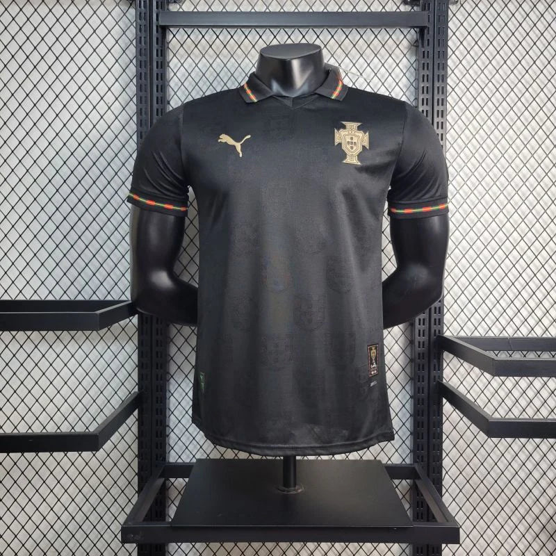 2026 Camiseta Portugal Black Player Version RONALDO #7 Entrega Inmediata