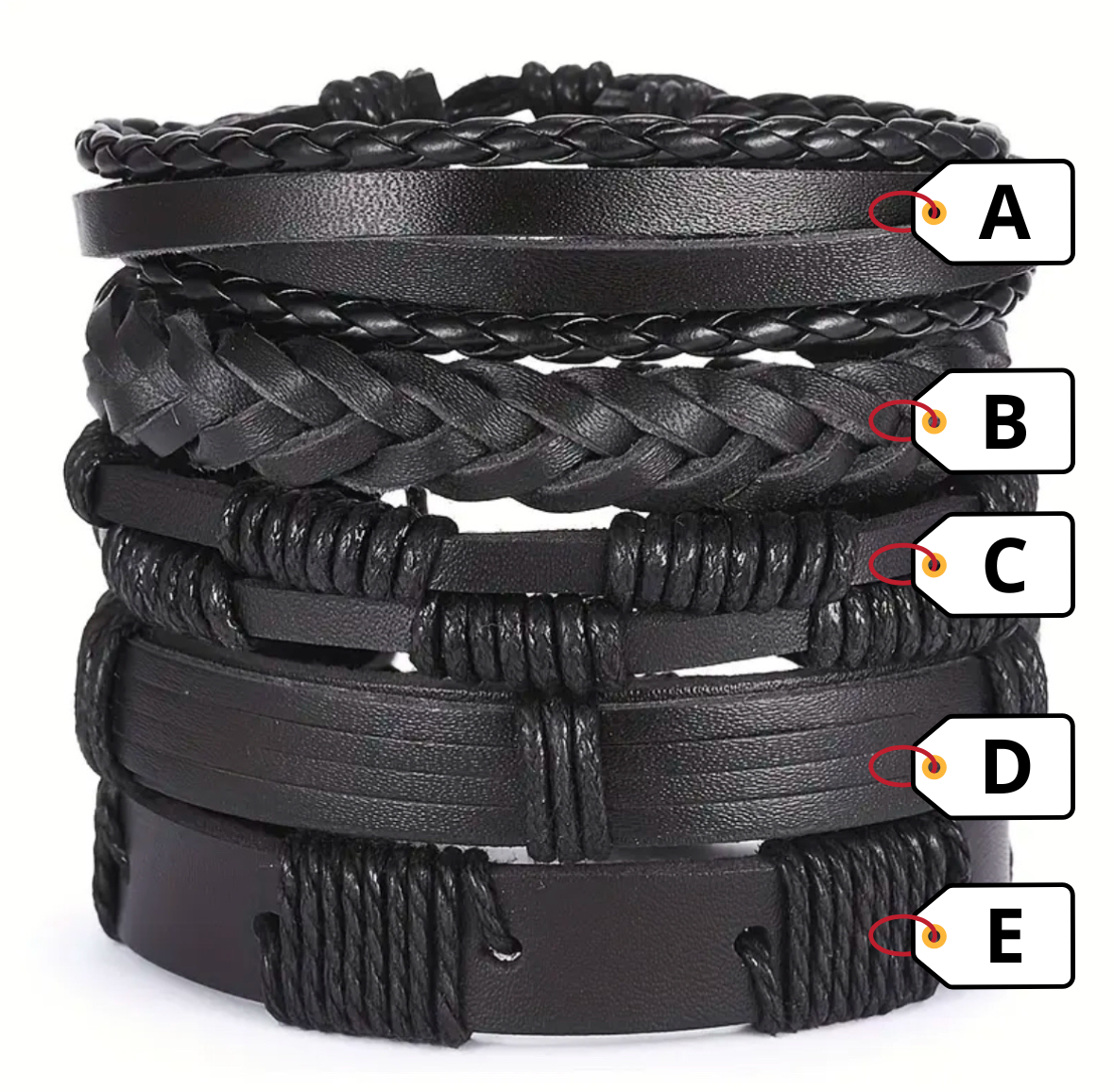 Pulsera de Cuero Ajustable