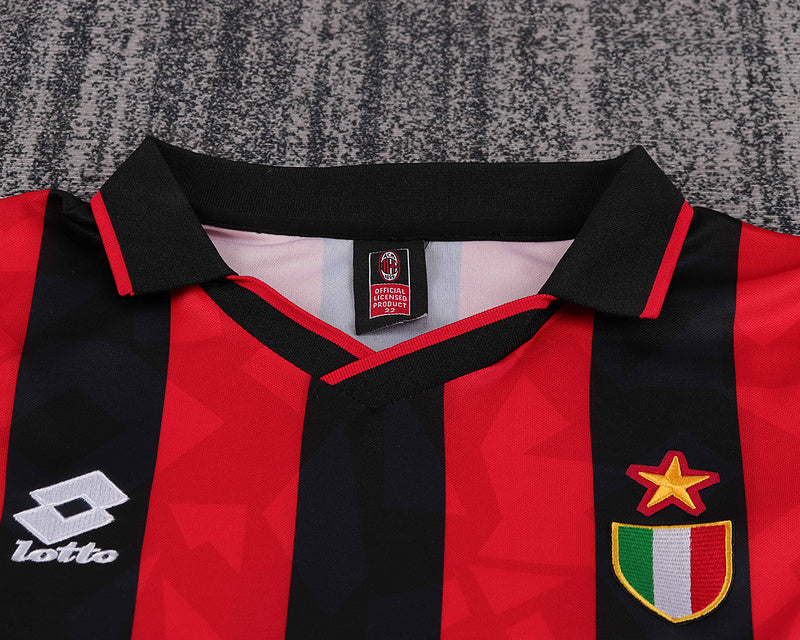 1993-1994 Uniforme Retro AC Milan Niños