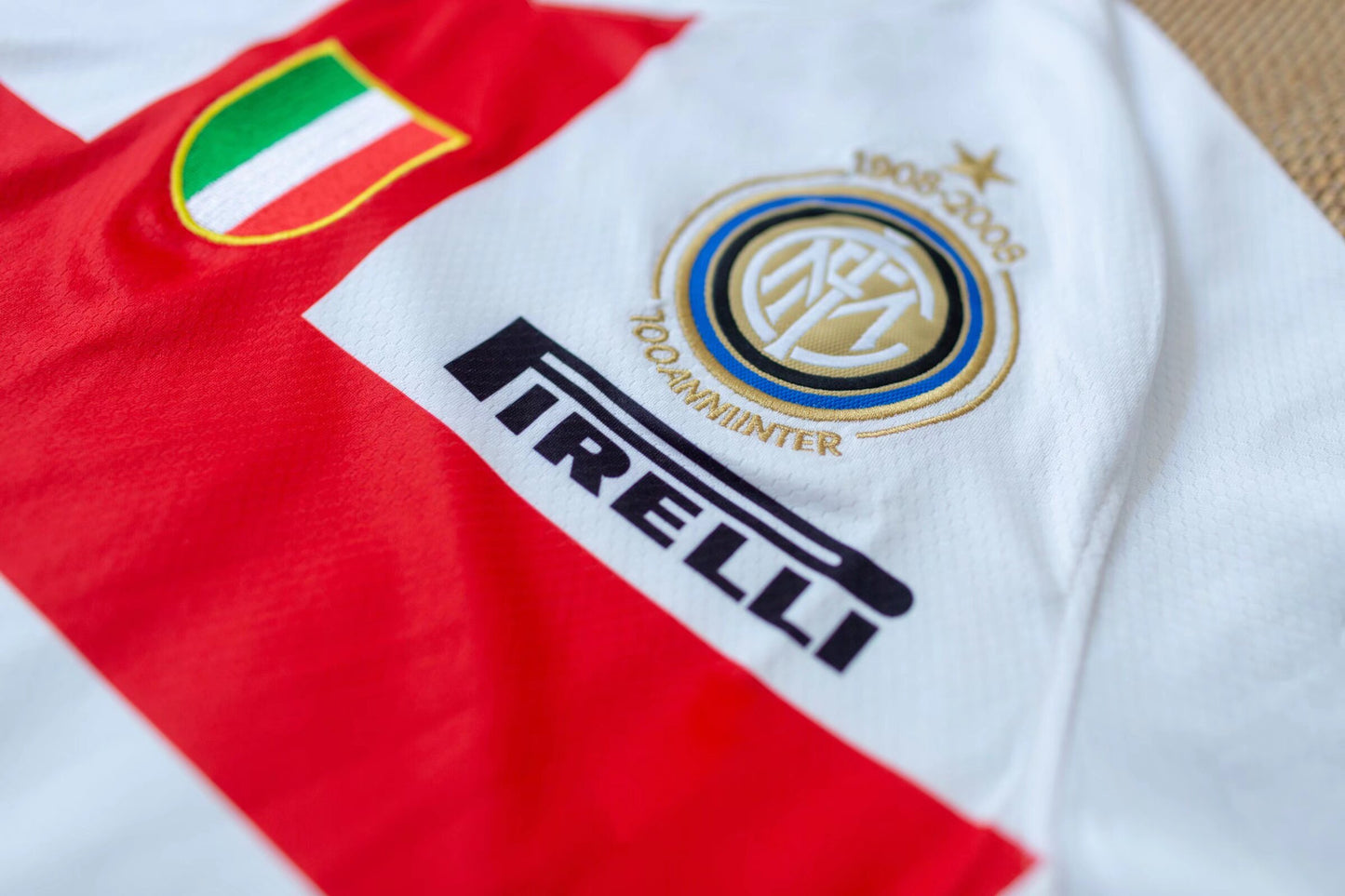 2007-2008 Inter Milan Centenario Camiseta Retro