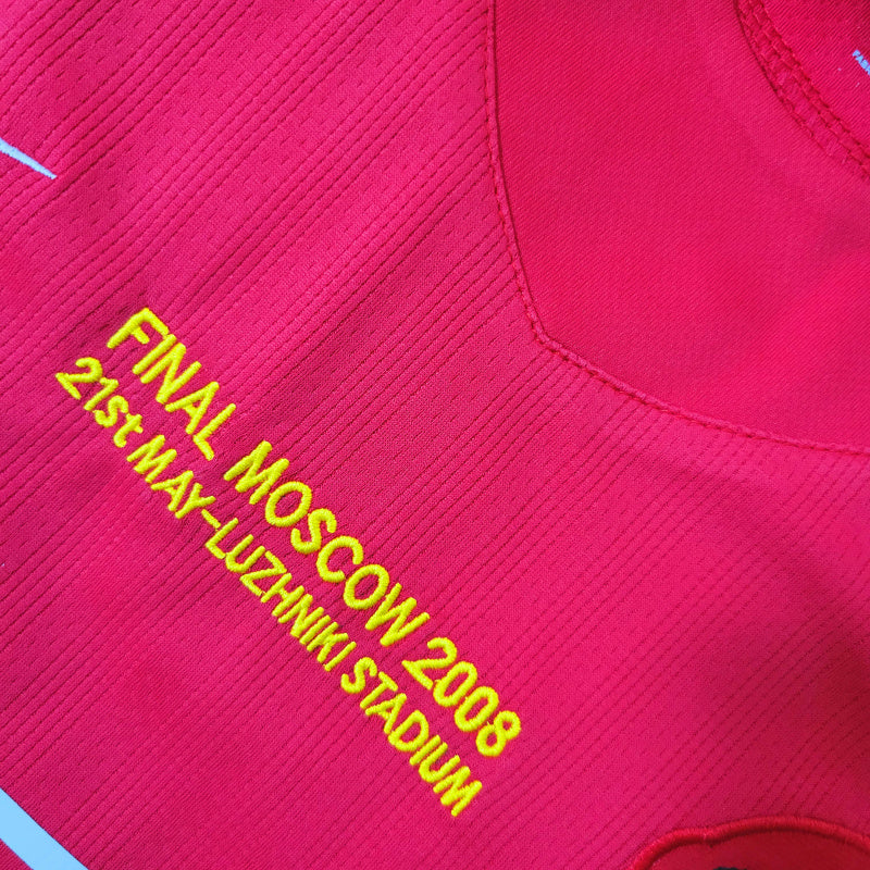 2007-2008 Manchester United Casa Camiseta Retro Manga Larga ENTREGA INMEDIATA