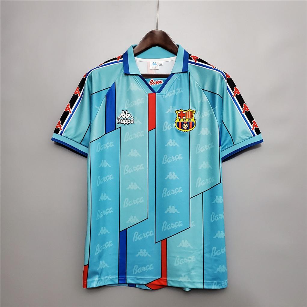 1996-1997 Barcelona Visita Camiseta Retro