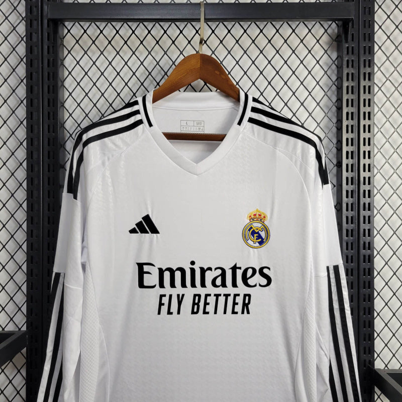 24-25 Camiseta Real Madrid Casa Manga Larga Fan Version