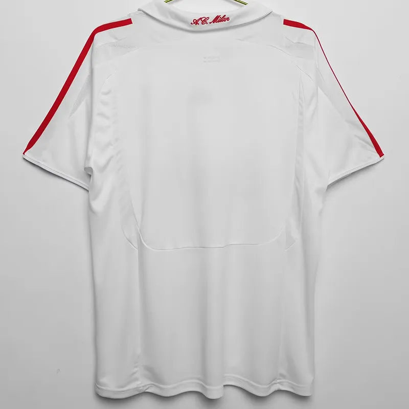 2007-2008 AC Milan Visita White Camiseta Retro