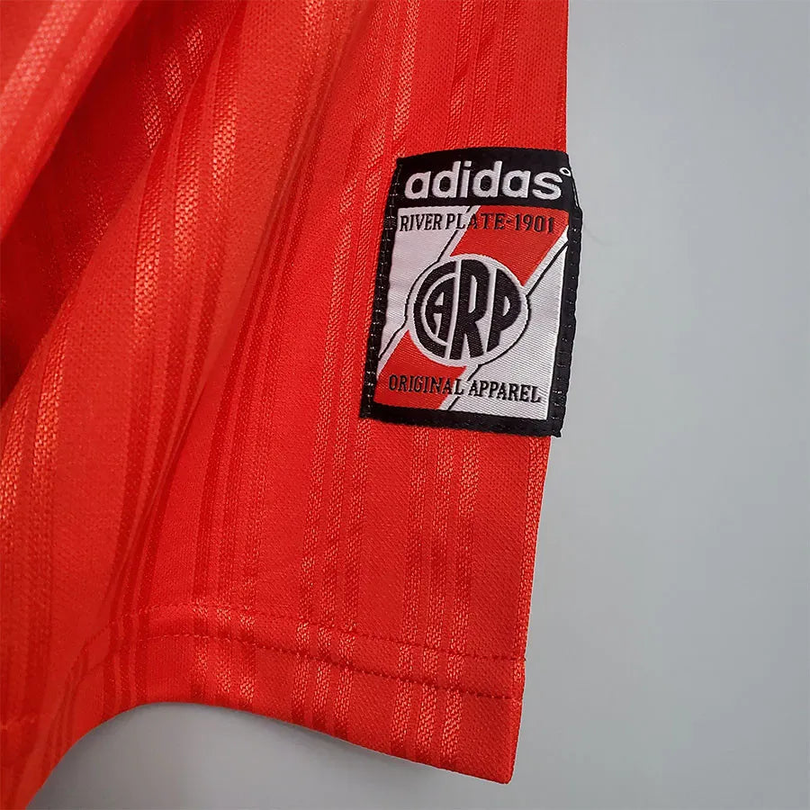 1995-1996 River Plate Visita Red Camiseta Retro