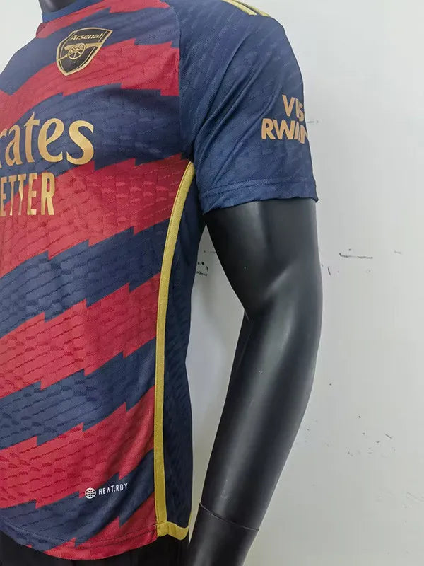 23-24 Camiseta Arsenal Special Edition Royal Blue Red Player Version