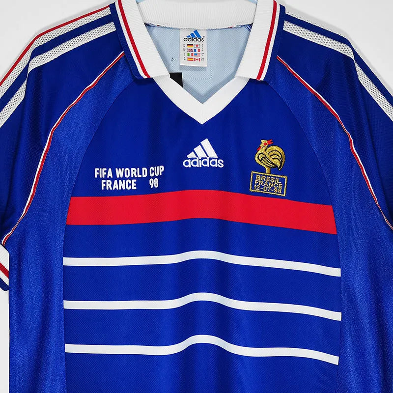 1998 Francia Casa Camiseta Retro