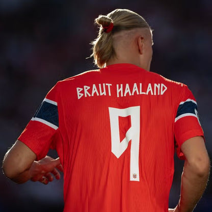 2026 Camiseta Noruega  Casa Fan Version HAALAND #9 Entrega Inmediata