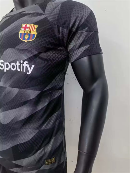 23-24 Camiseta Barcelona Black Grey Portero Player Version