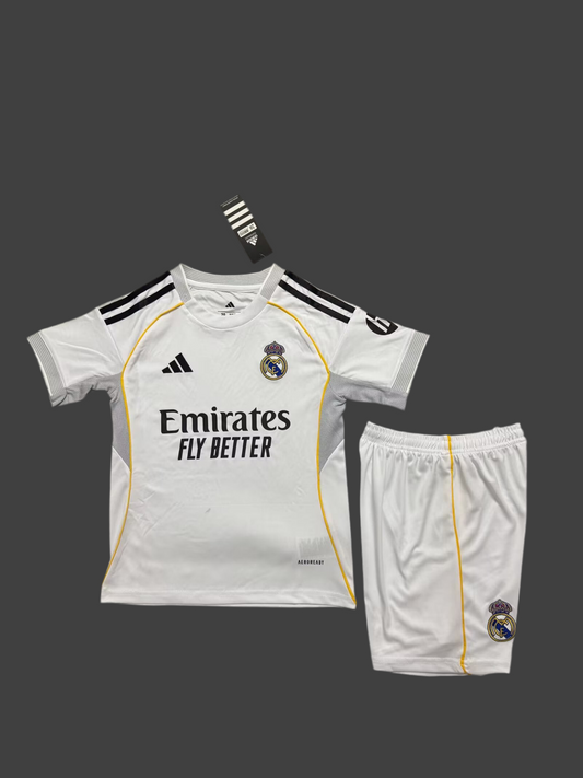 25-26 Uniforme Real Madrid Casa Niños