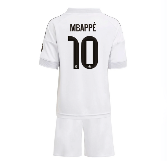 25-26 Uniforme Real Madrid Casa Niños MBAPPÉ #10 Entrega Inmediata