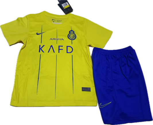 23-24 Uniforme Al Nassr Casa Niños