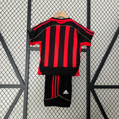 2006-2007 Uniforme Retro AC Milan Niños