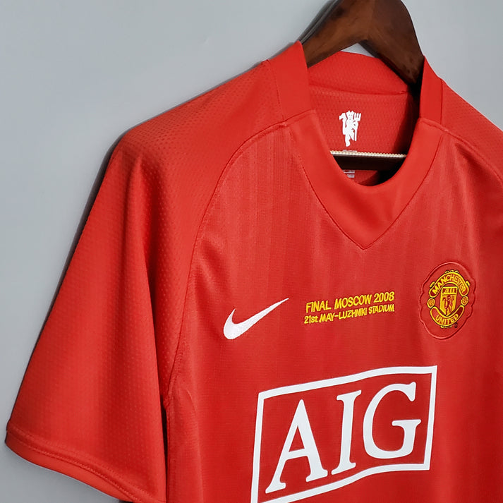 2007-2008 Manchester United Casa Camiseta Retro