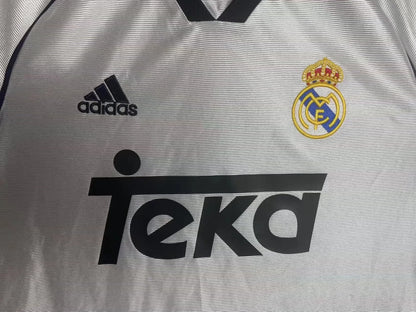 2000 Real Madrid Casa Camiseta Manga Larga Retro