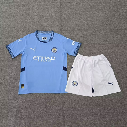 24-25 Uniforme Manchester City Casa Niños