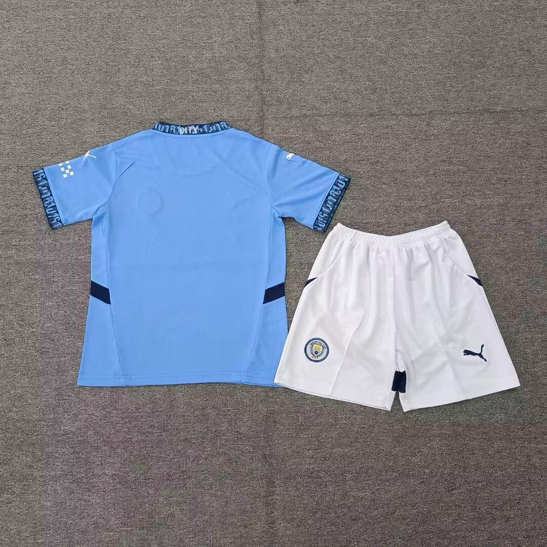 24-25 Uniforme Manchester City Casa Niños