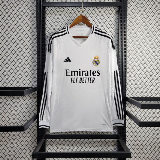 24-25 Camiseta Real Madrid Casa Manga Larga Fan Version