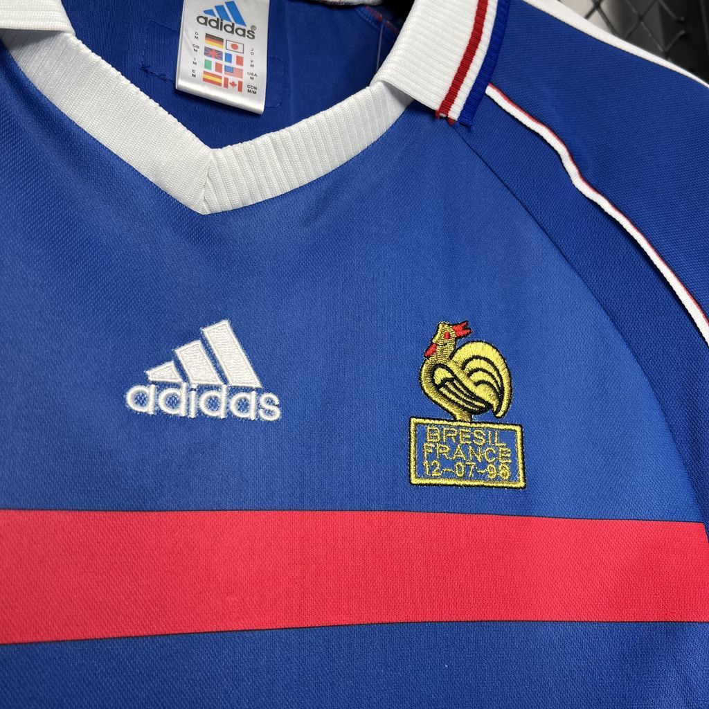 1998 Camiseta Francia Casa Talla M ZIDANE #10 Entrega Inmediata