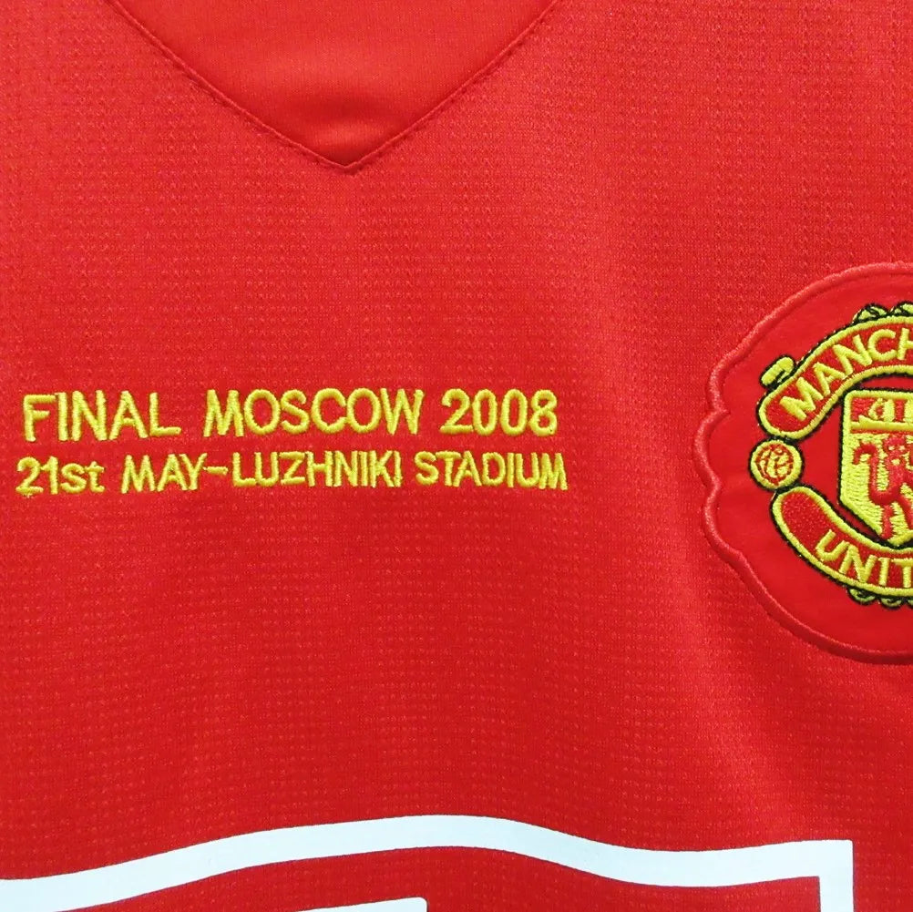 2007-2008 Manchester United Casa Camiseta Retro Manga Larga RONALDO #7  Entrega Inmediata