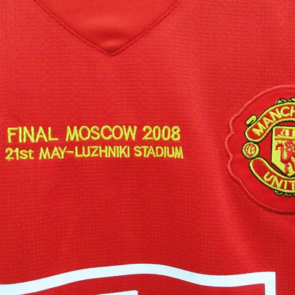2007-2008 Manchester United Casa Camiseta Retro Manga Larga RONALDO #7  Entrega Inmediata
