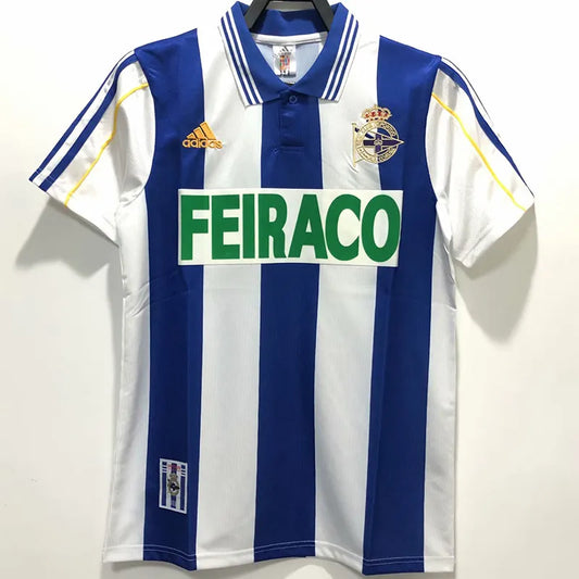 1999-2000 Deportivo La Coruña Casa Camiseta Retro