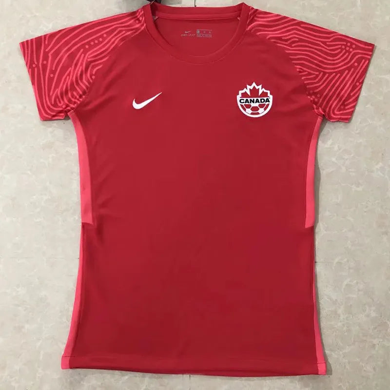 2022 Camiseta Canada Casa Copa Mundial Mujer