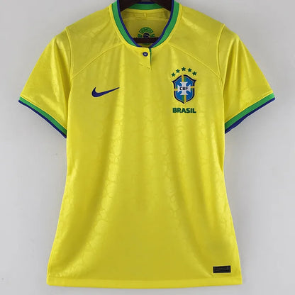 22-23 Camiseta Brasil Casa Copa Mundial Mujer