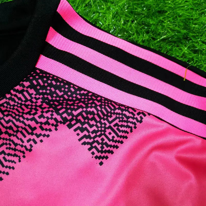 23-24 Camiseta Flamengo Pink Black Portero Manga Larga