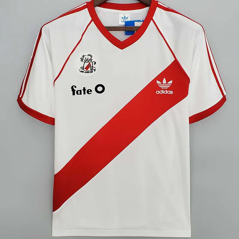 1986 River Plate White Camiseta Retro