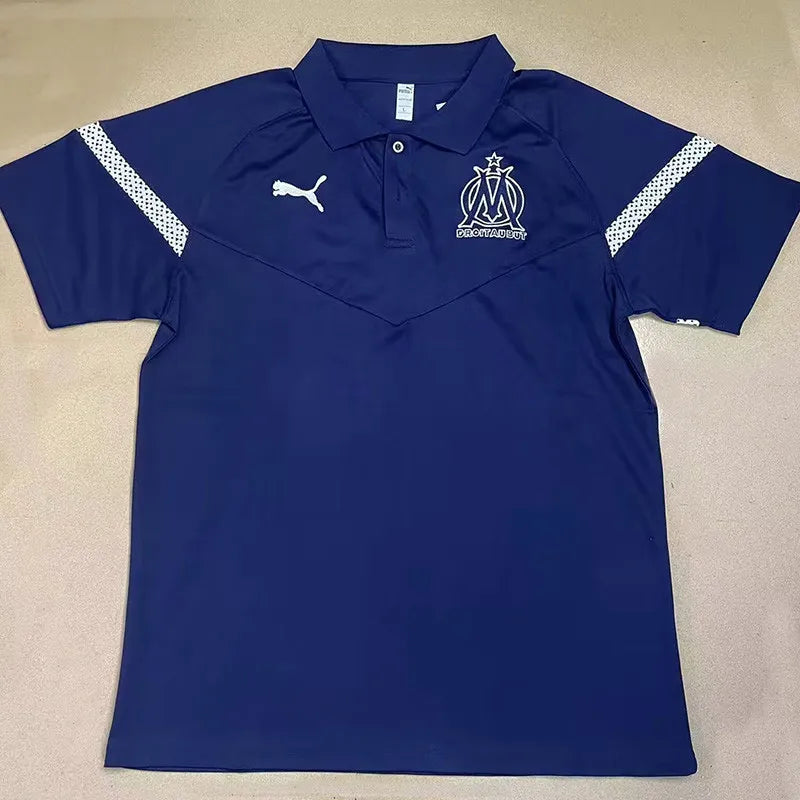 23-24 Camiseta Marsella Royal Blue Polo Manga Corta