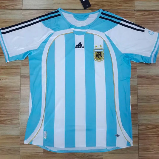 2006 Argentina Casa Camiseta Retro Camiseta Retro