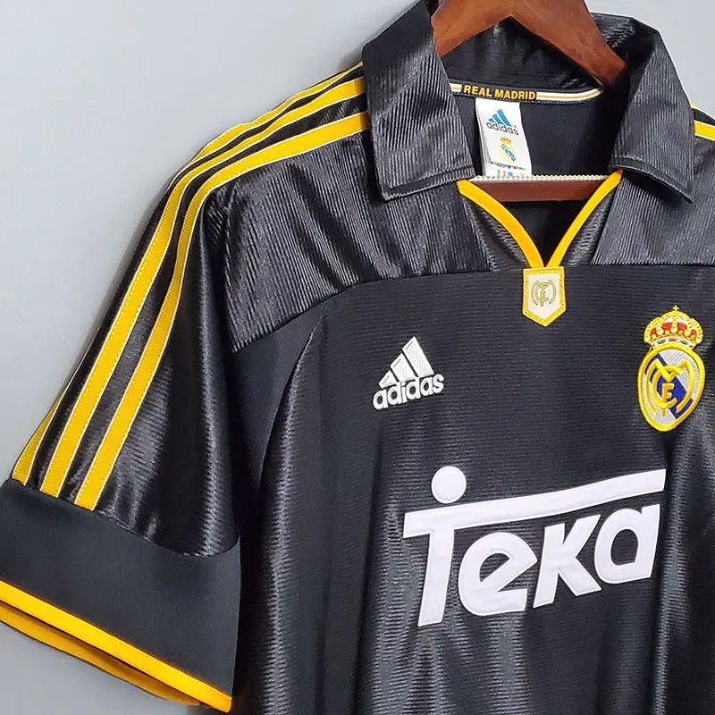 1998-2000 Real Madrid Visita Black Camiseta Retro