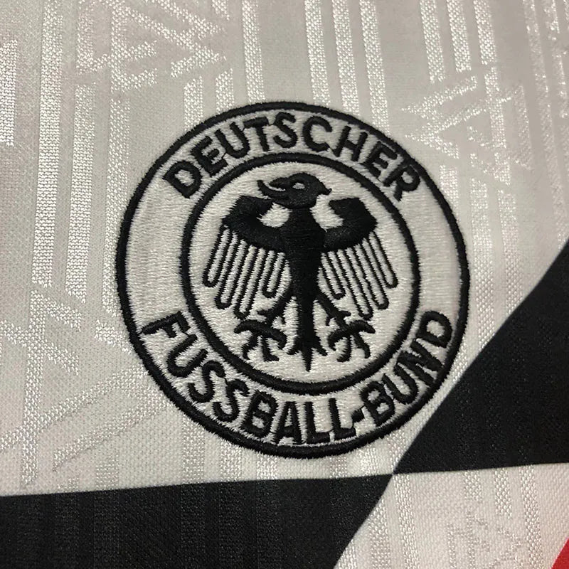 1990 Alemania Casa White Camiseta Retro