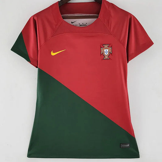 22-23 Camiseta Portugal Casa Copa Mundial Mujer