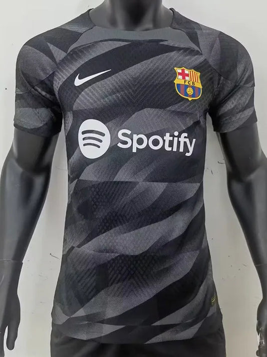 23-24 Camiseta Barcelona Black Grey Portero Player Version