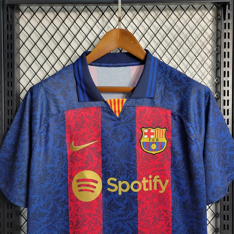 23-24 Camiseta Barcelona Special Edition Red Blue Entrenamiento