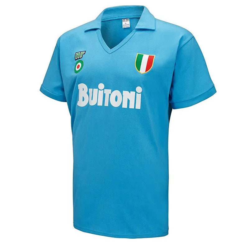 1987-1988 Napoli Casa Blue Camiseta Retro