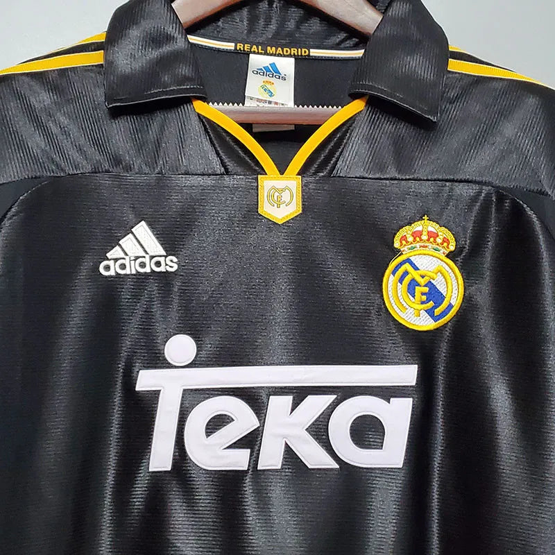 1998-2000 Real Madrid Visita Black Camiseta Retro